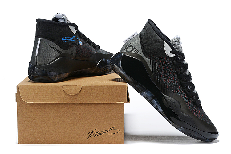Men Nike Kevin Durant 12 Black Grey Blue Shoes